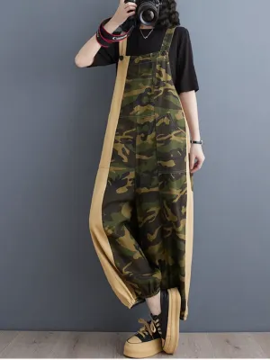 Women's Trendy Casual  Multi-Pocket Army Overalls Dungarees