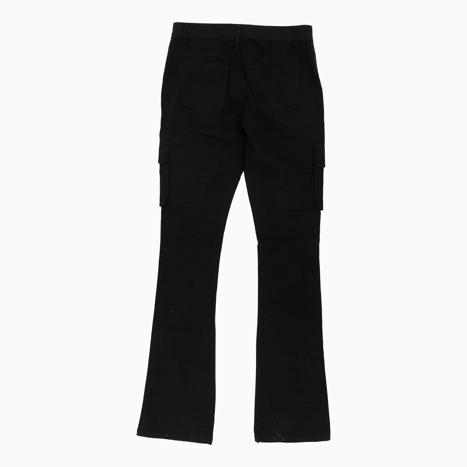 Women's Twill Cargo Pockets Stacked Pant