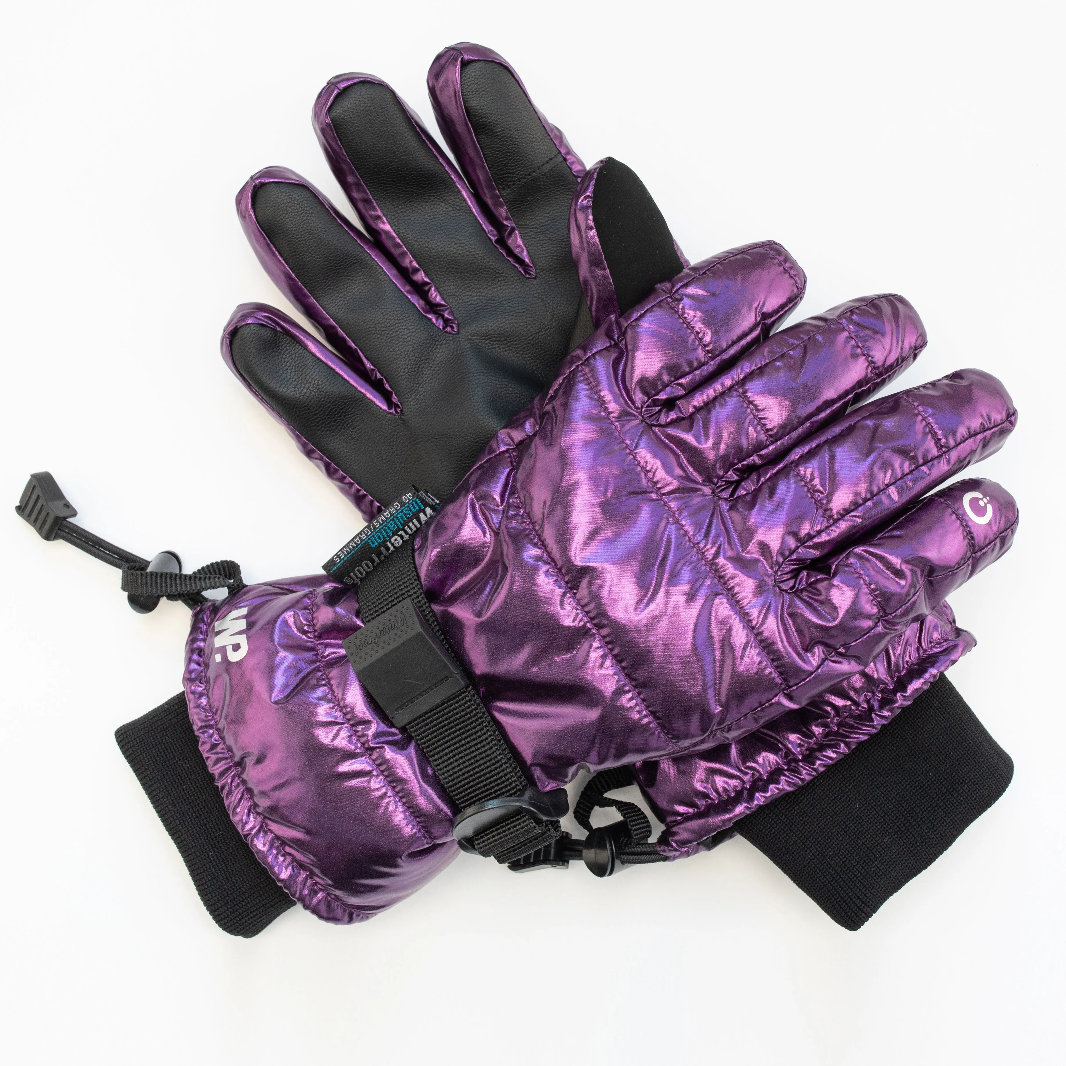 Women's Ultraviolet Purple Gloss Ski Gloves