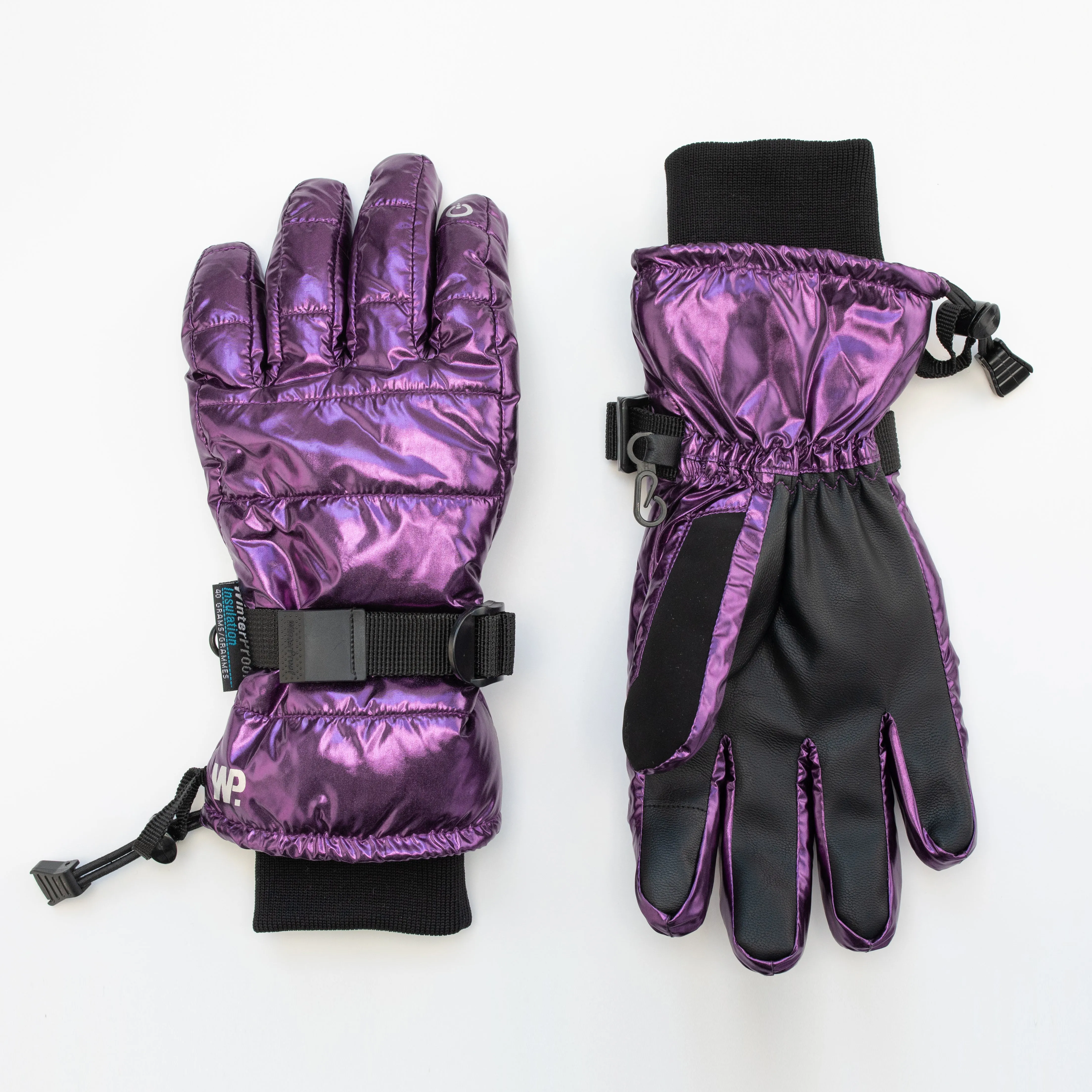 Women's Ultraviolet Purple Gloss Ski Gloves