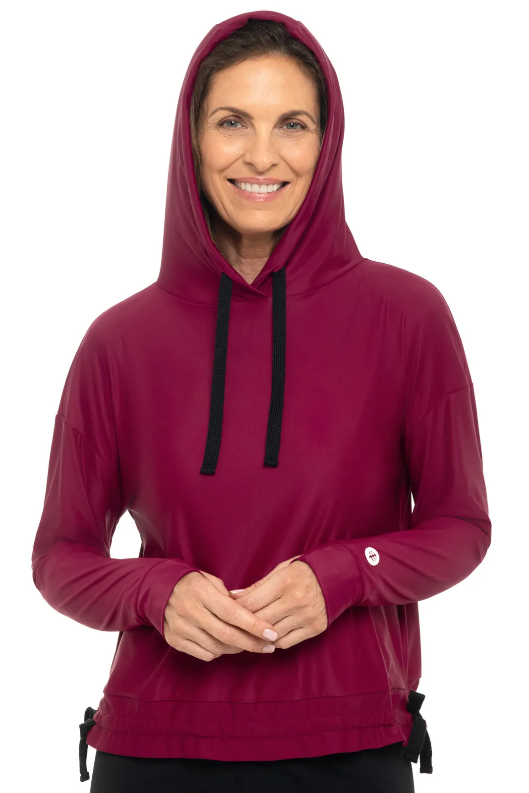 Women's Waikal Swim Hoodie  |  Red Crush