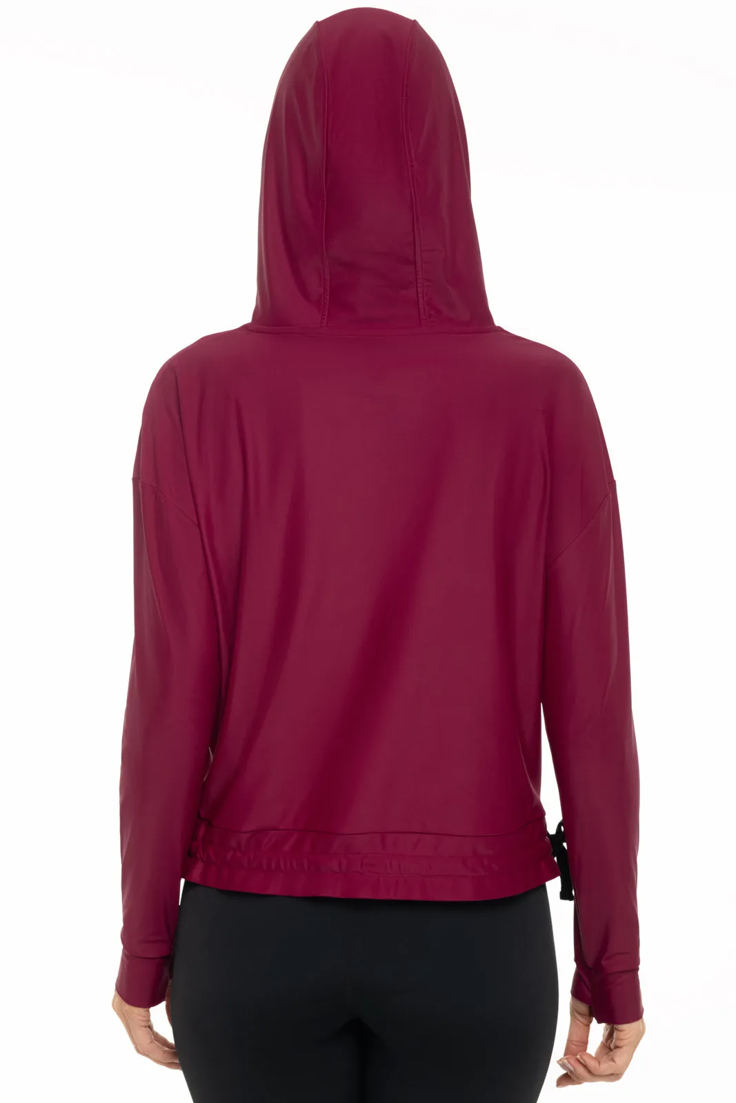 Women's Waikal Swim Hoodie  |  Red Crush