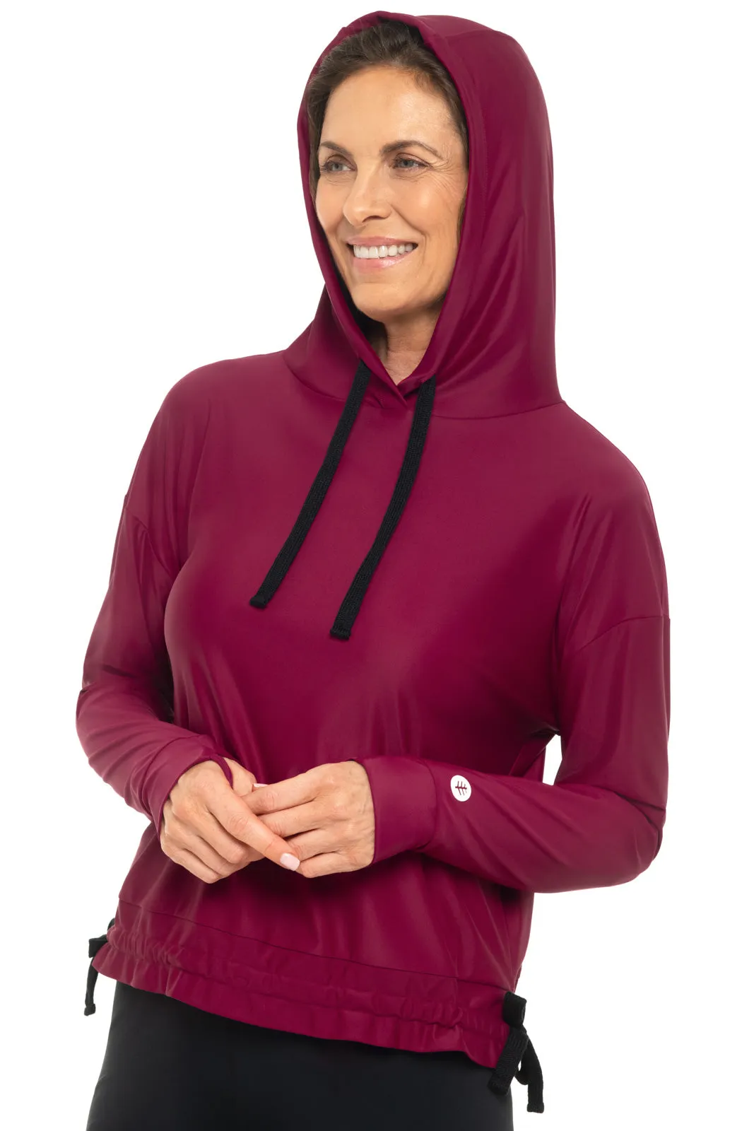 Women's Waikal Swim Hoodie  |  Red Crush