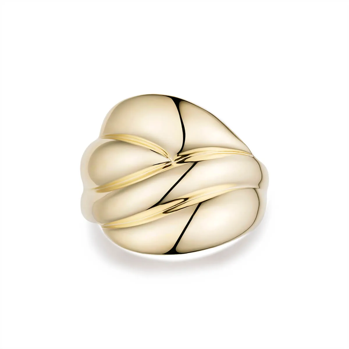 Womens wavy fashion ring