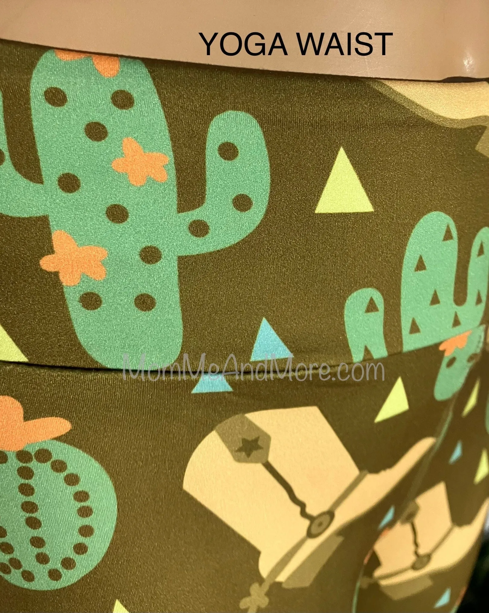 Womens Western Leggings, Cowgirl Boot Cactus Leggings, Soft Yoga Pants, Sizes OS/TC/TC2, Yoga Waist, Brown/Green, Exclusive Leggings