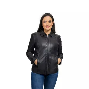 Women’s Whet Blu Patricia Leather Jacket – Dynamic Style in Premium Leather