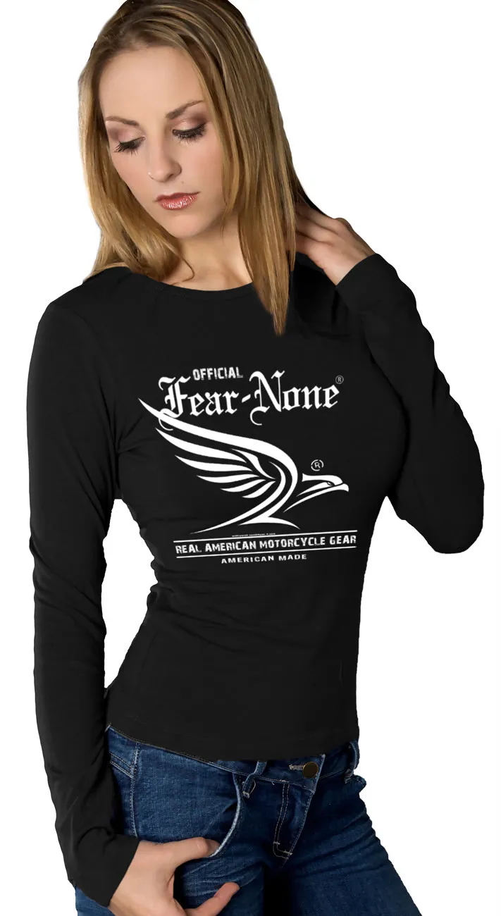 Women's White Flowing Eagle Rider (Long Sleeve)