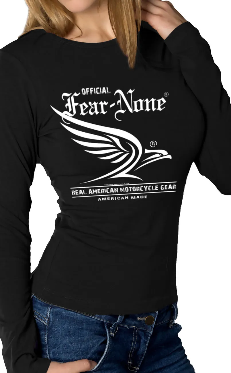 Women's White Flowing Eagle Rider (Long Sleeve)