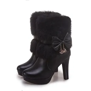 Women's Winter High Heel Boots