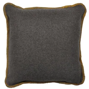 Wooded River Greystone Old Gold Wool Pillow