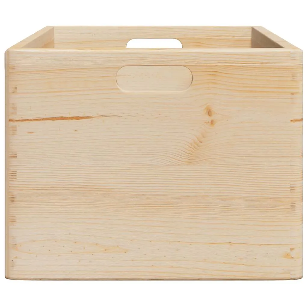 Wooden Box with Handles 40x30x23 cm Solid Wood Pine