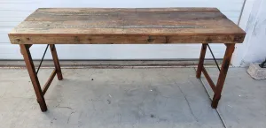 Wooden Folding Console Table