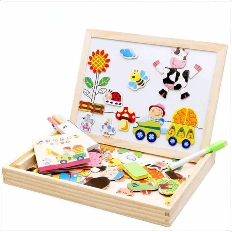 Wooden Magnetic Puzzle Toys