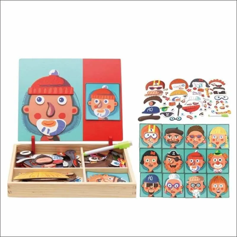 Wooden Magnetic Puzzle Toys