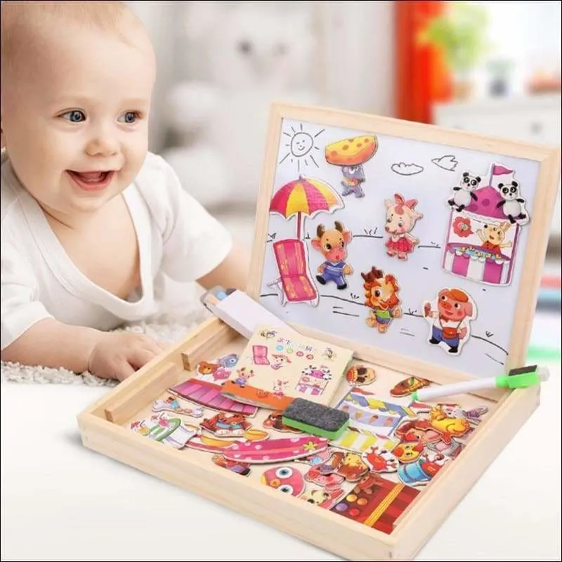 Wooden Magnetic Puzzle Toys