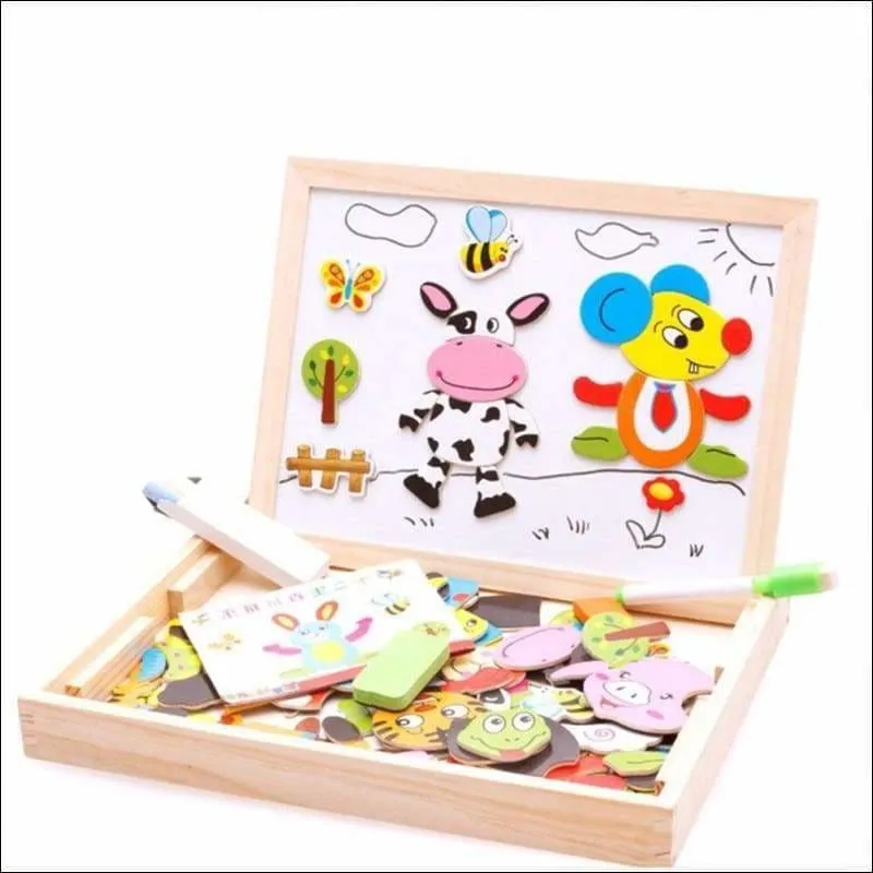 Wooden Magnetic Puzzle Toys