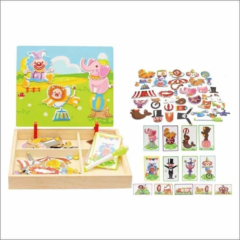 Wooden Magnetic Puzzle Toys