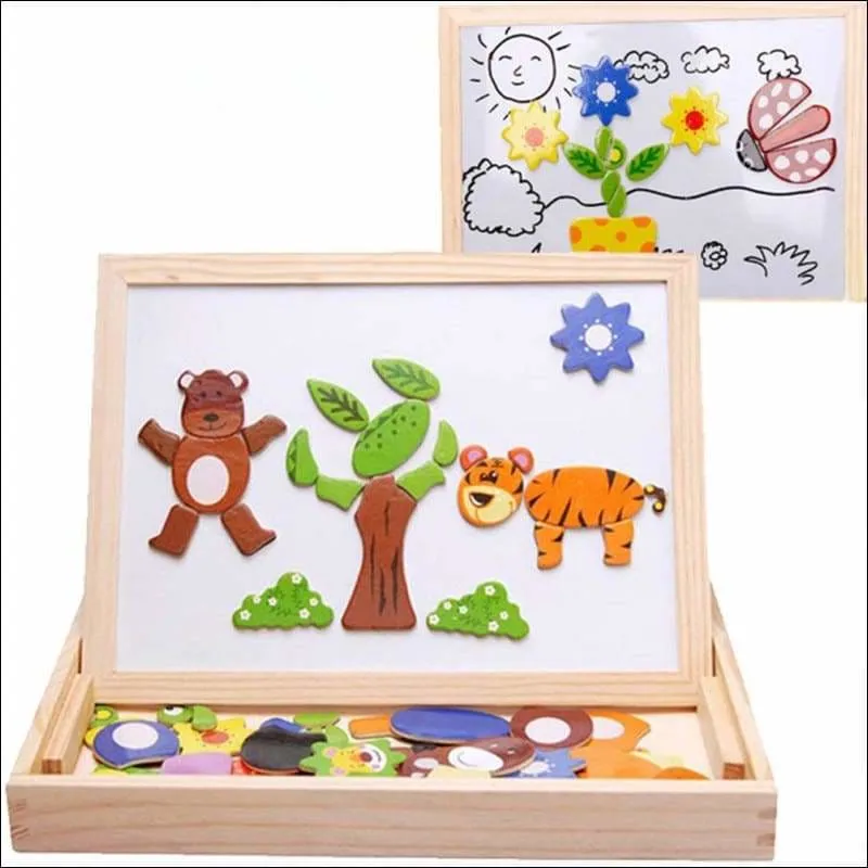 Wooden Magnetic Puzzle Toys