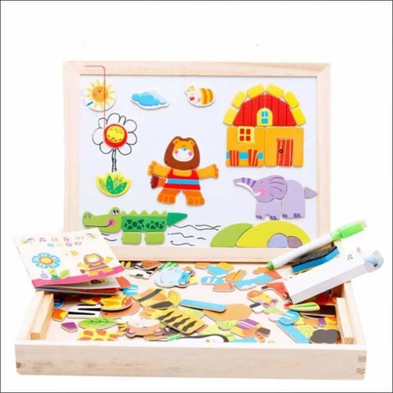 Wooden Magnetic Puzzle Toys