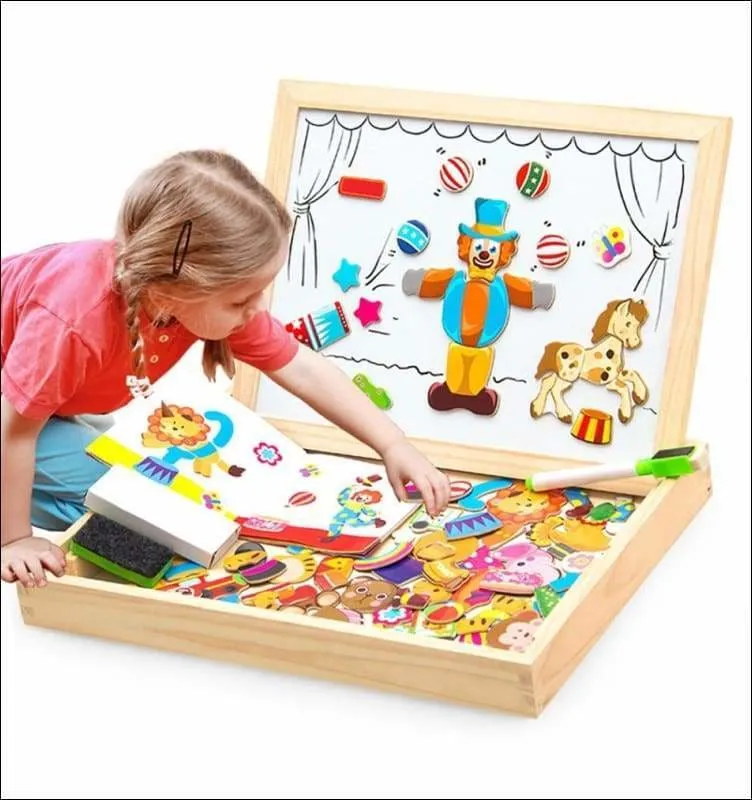 Wooden Magnetic Puzzle Toys