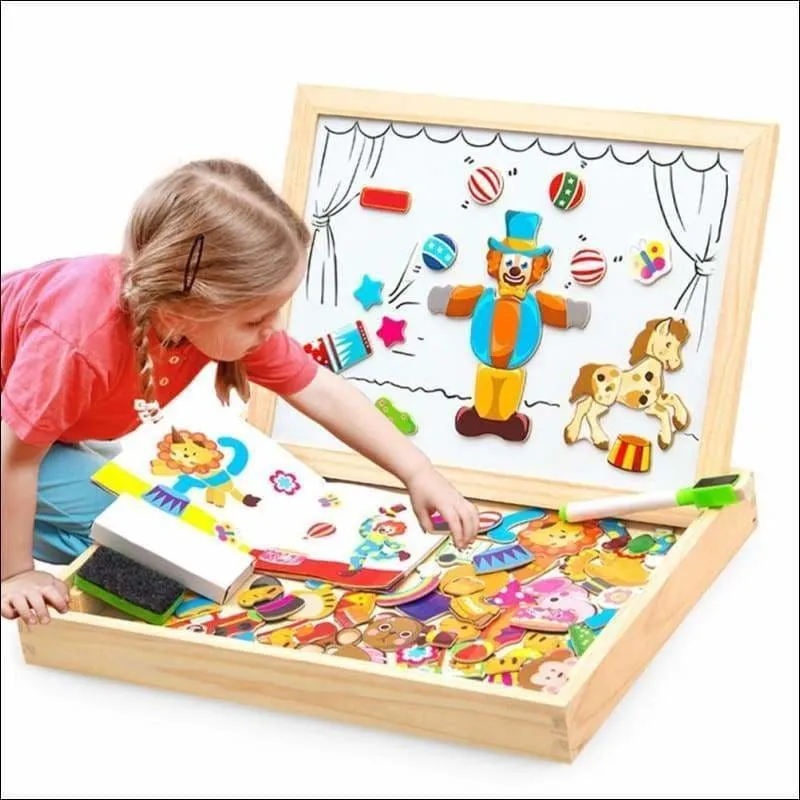 Wooden Magnetic Puzzle Toys