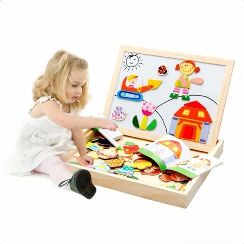 Wooden Magnetic Puzzle Toys