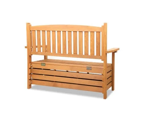 Wooden Outdoor Storage Bench