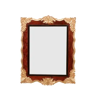 Wooden Square Mirror (golden)