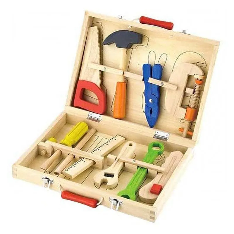 Wooden Tool Box - 10pc