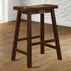 Wooden Twist Classic Solid Wood Counter Bar Stool