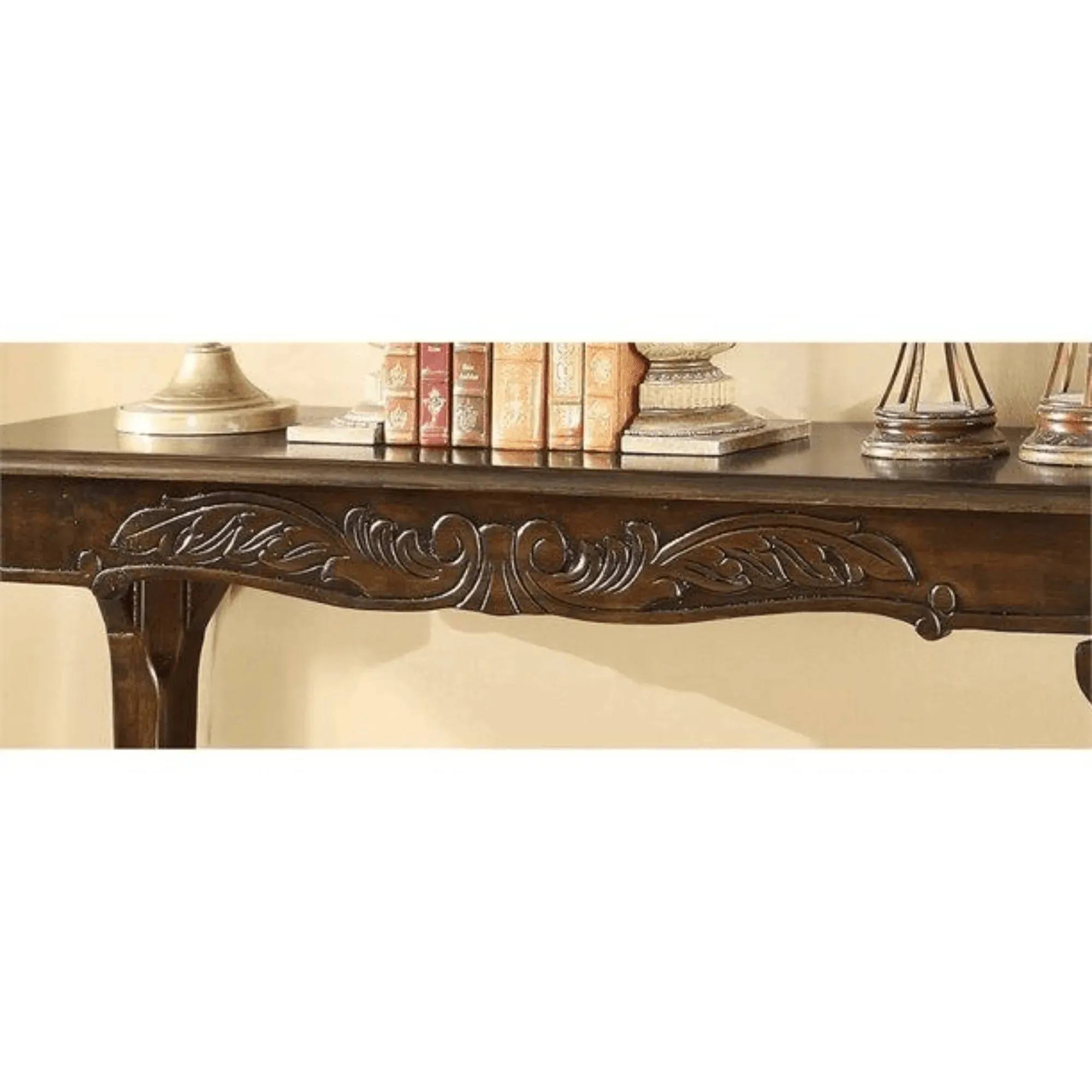 Wooden Twist Hand Carved Teak Wood Beautiful Designs Royal Decor Console Table