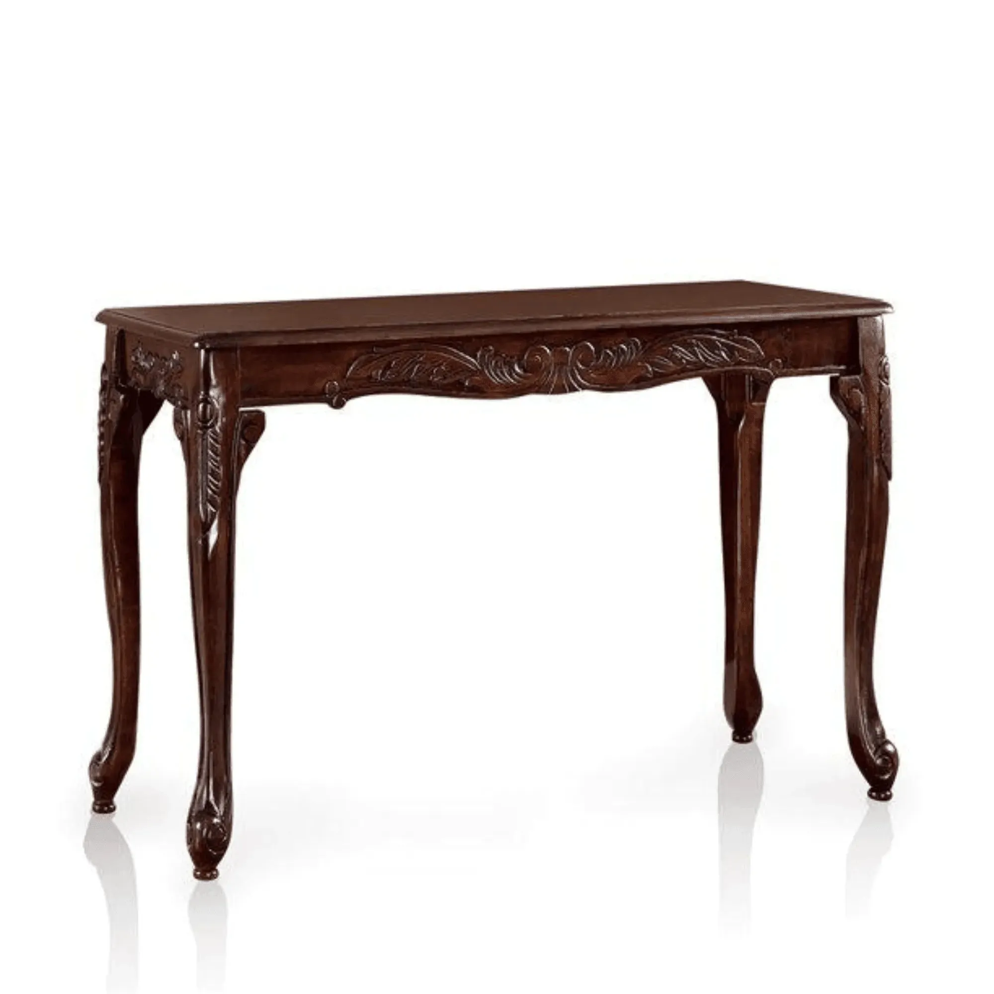 Wooden Twist Hand Carved Teak Wood Beautiful Designs Royal Decor Console Table