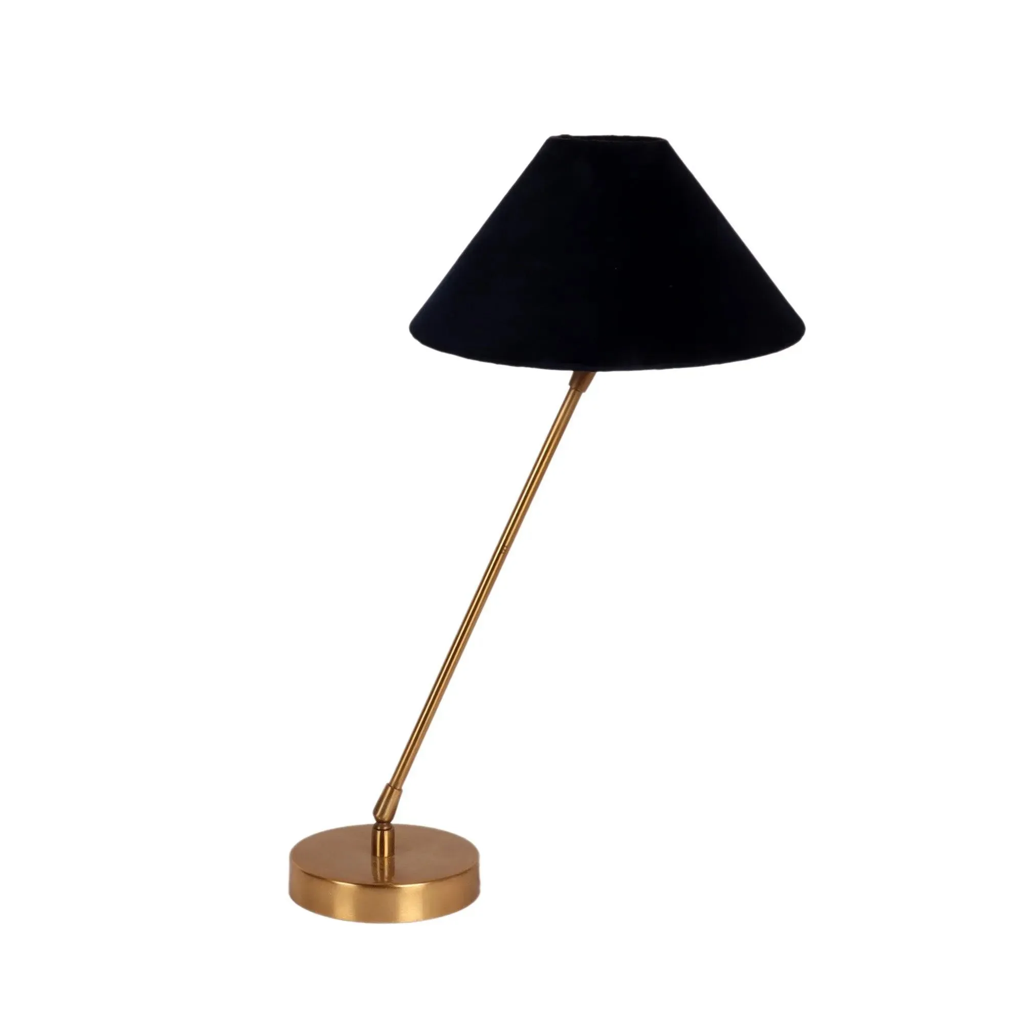 Wooden Twist Small Gold MJ Iron Brass Floor Lamp with Blue Velvet Shade Modern Decorative Lamp for Living Room, Bedroom, Office