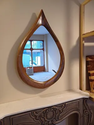 WoodIdea Wood Mirror Frame Wood Framed Wall Mirror for Farmhouse Décor Entryway Bedroom Bathroom Dresser Irregular Mirror Frame Only Framr with Out Mirror