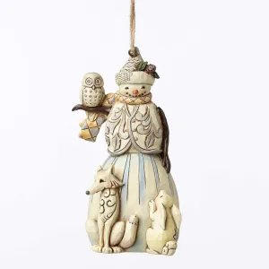 Woodland Snowman Ornament