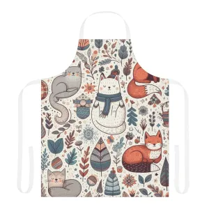 Woodland Winter Wonderland - Apron, 5-Color Straps (AOP)