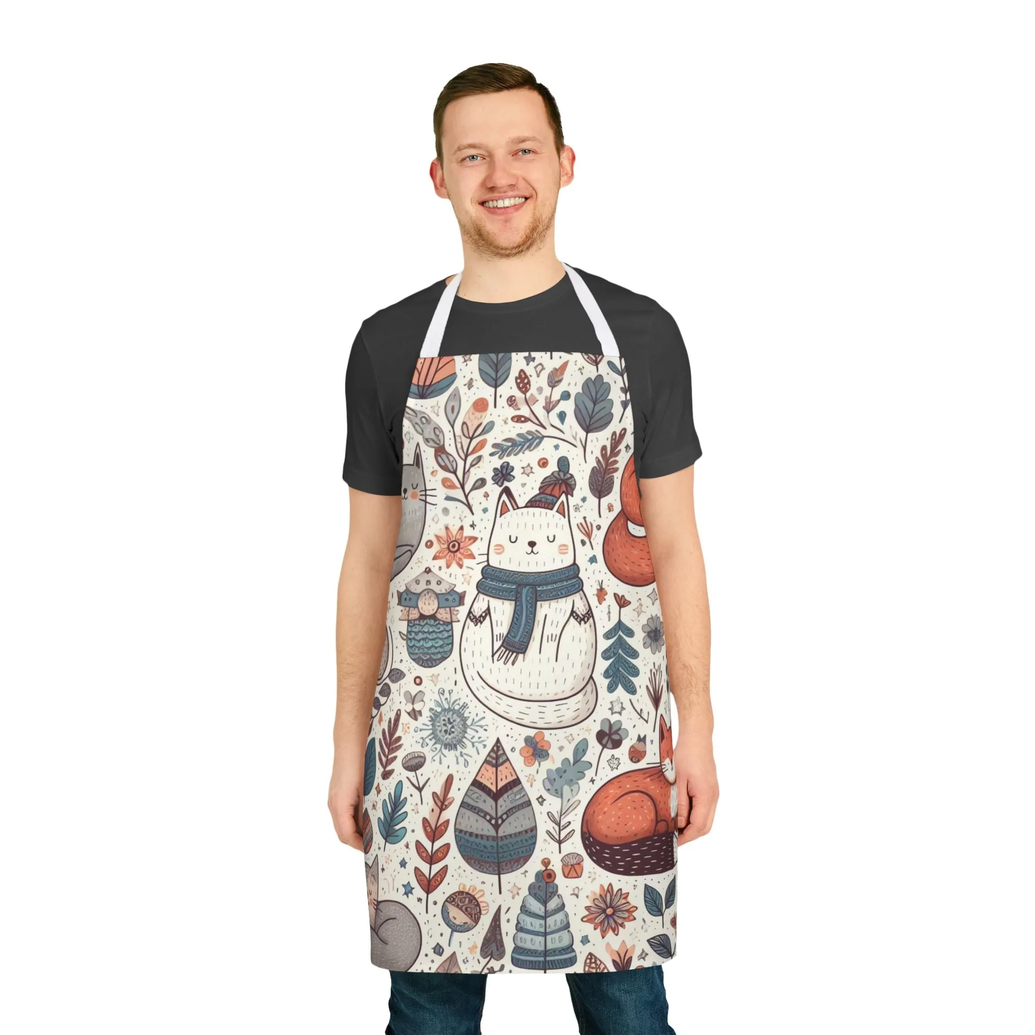 Woodland Winter Wonderland - Apron, 5-Color Straps (AOP)