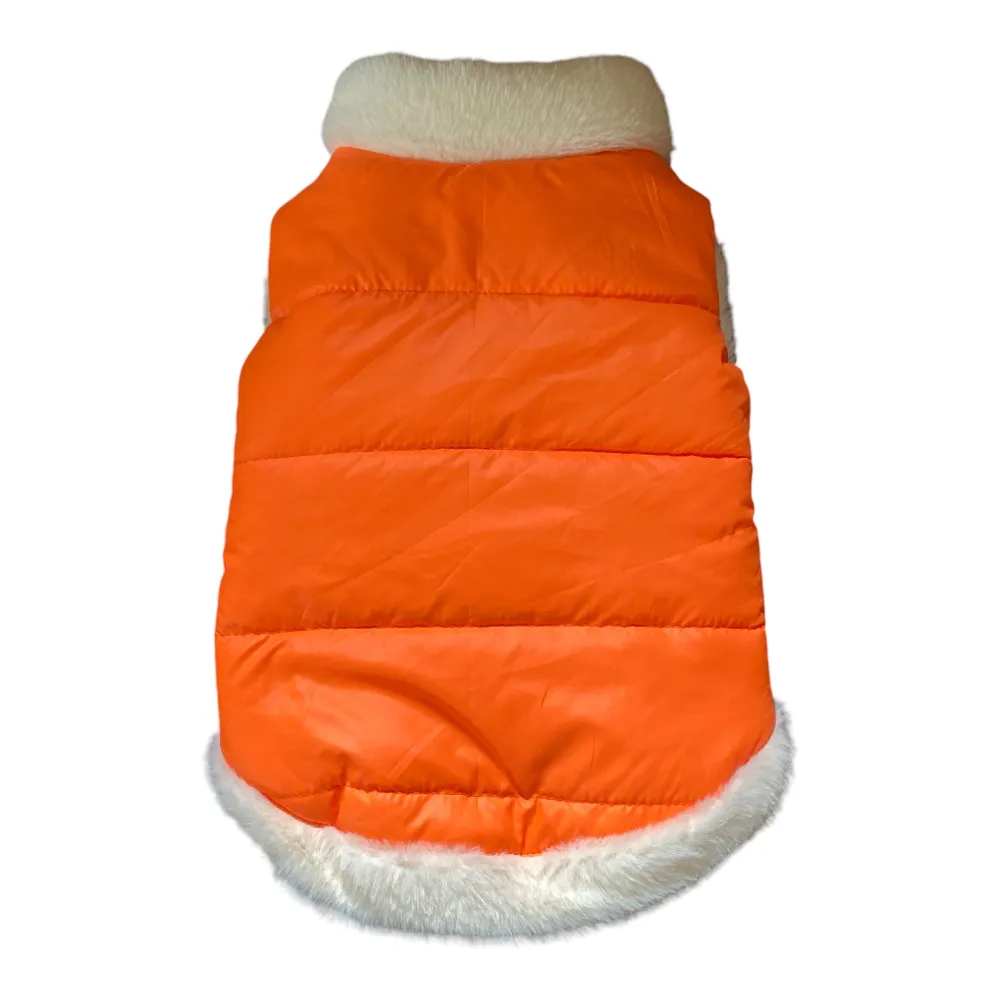 Woofiezz Warm & Comfortable Stylish Jackets for Dogs and Cats (Orange)