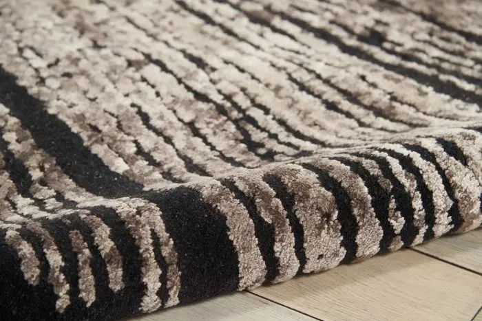 Wool & Silk CGS21 Noir Rug