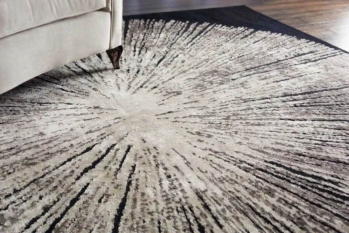 Wool & Silk CGS21 Noir Rug