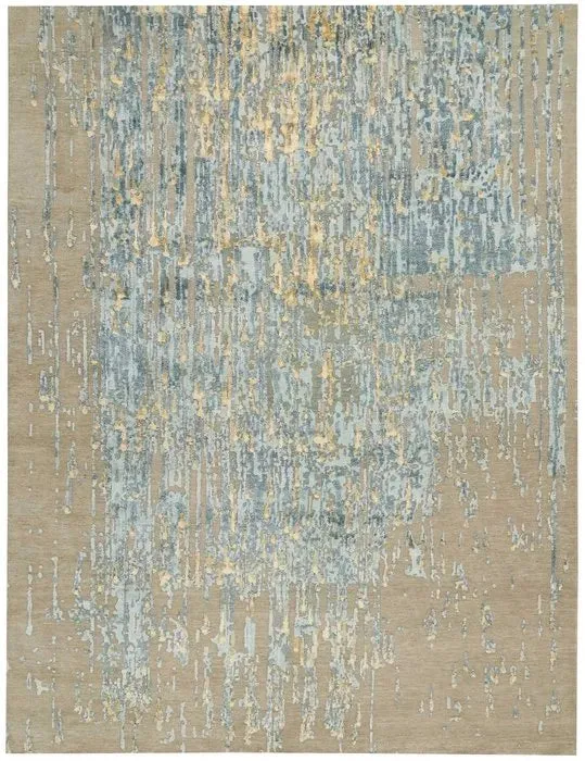 Wool & Silk CGS27 Zinc/Paloma Rug