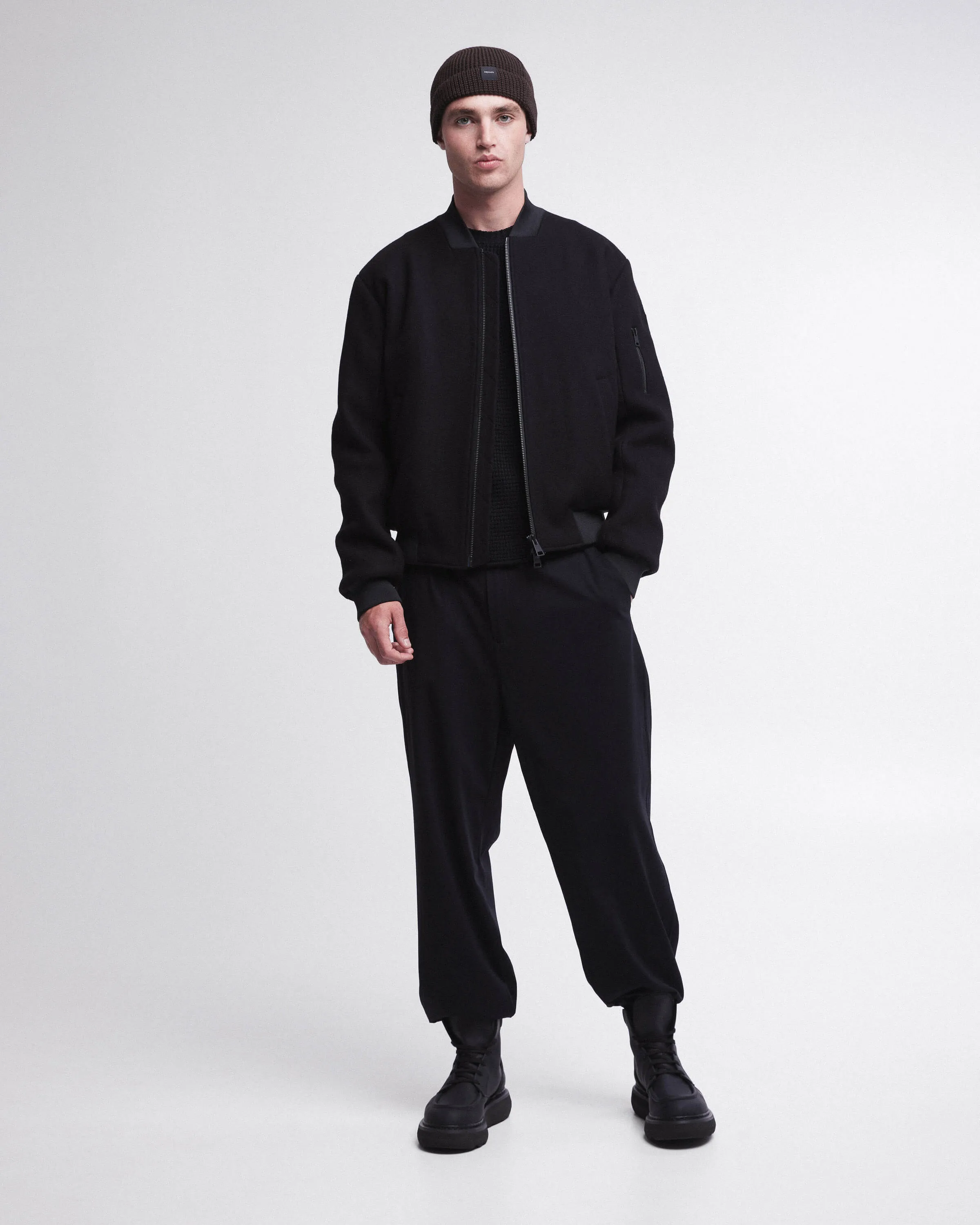 Wool Blouson Black PR402100