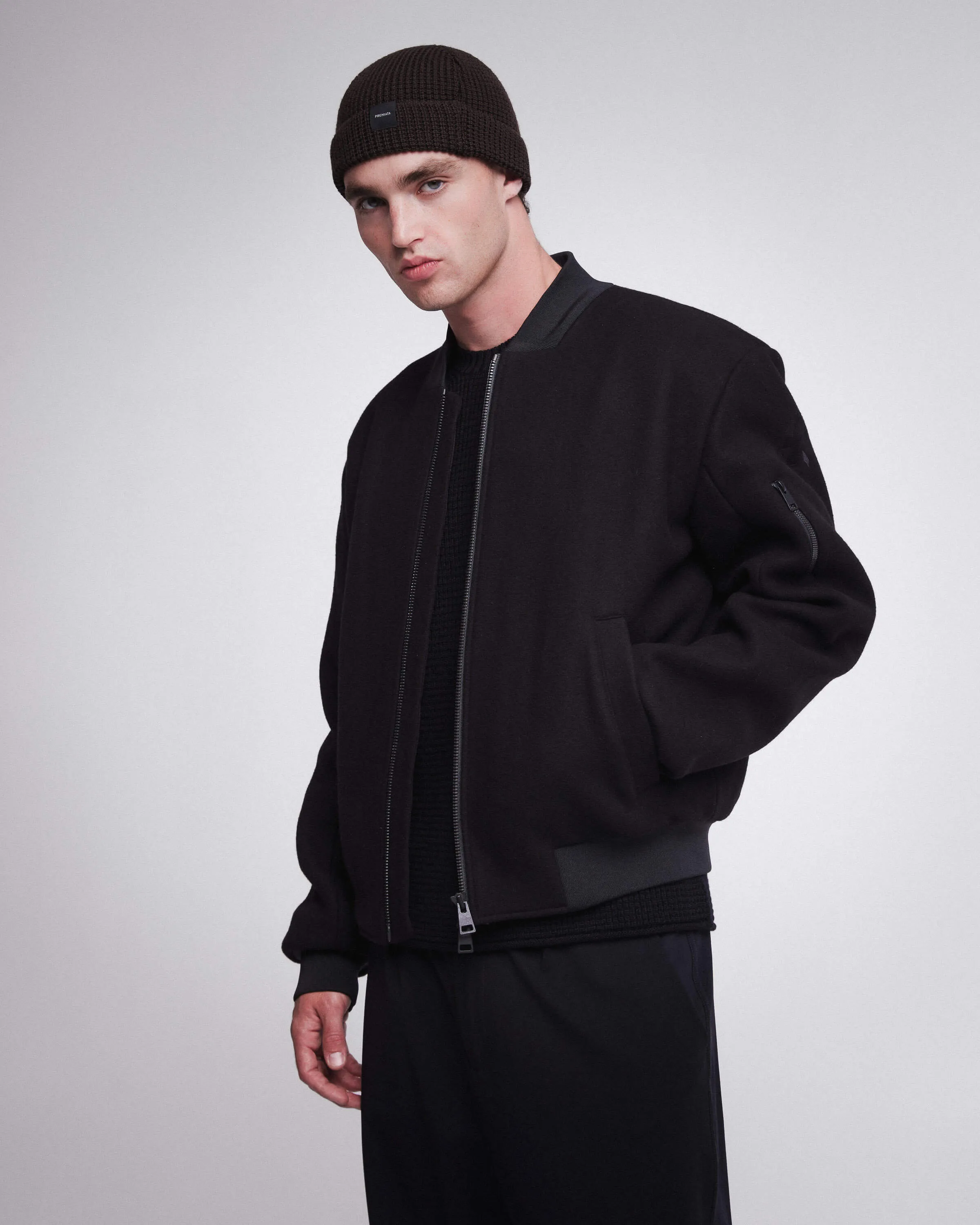 Wool Blouson Black PR402100