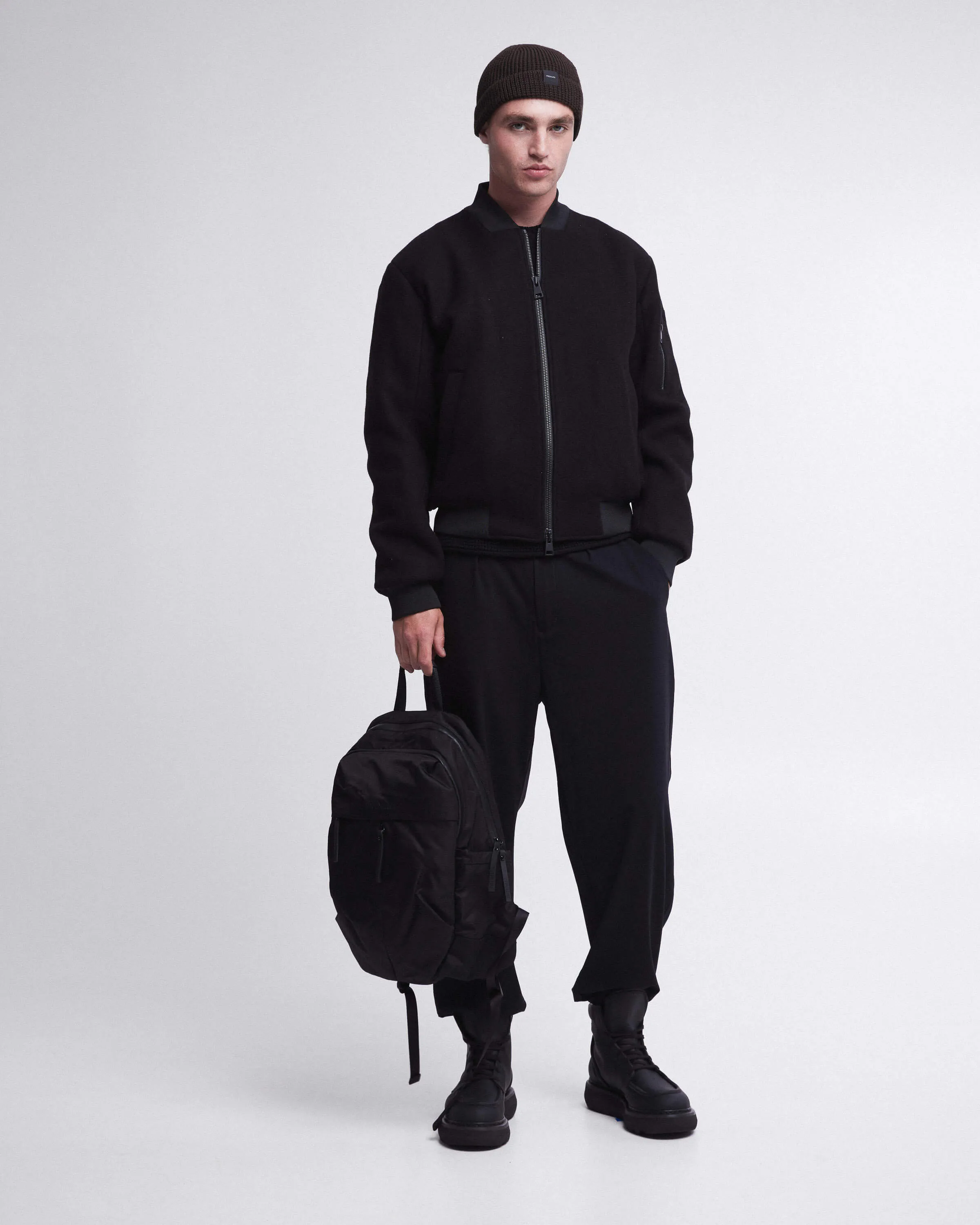 Wool Blouson Black PR402100