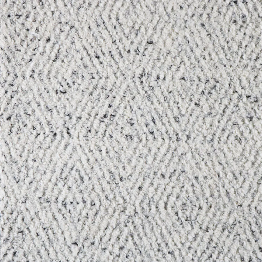 Wool Diamonds Rug Light Gray