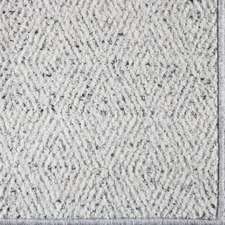 Wool Diamonds Rug Light Gray