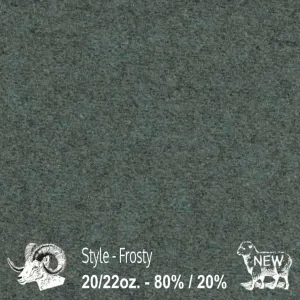 Wool Fabric by The Yard - Frosty