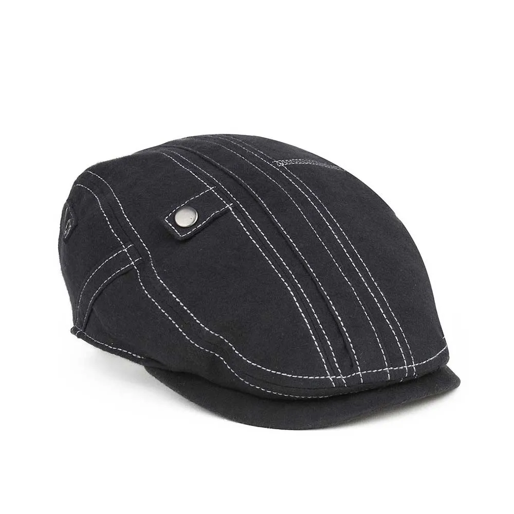 Wool Fashion Ivy Cap W/ Contrasting Stitch