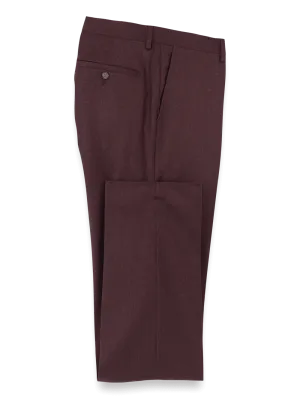 Wool Flannel Pants - Burgundy