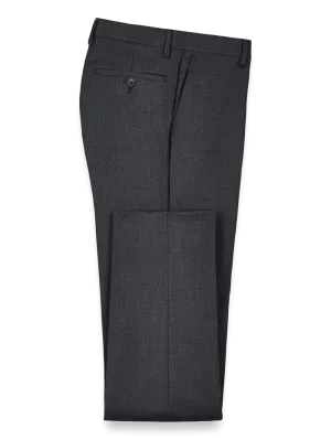 Wool Gabardine Pants - Charcoal